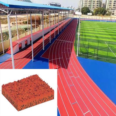 अच्छा मूल्य 6 मिमी मोटाई कम रखरखाव के साथ अनुकूलित एथलेटिक रनिंग ट्रैक ऑनलाइन