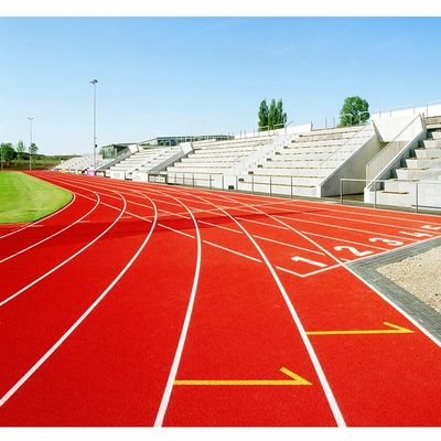 अच्छा मूल्य लंबी दूरी की दौड़ का ट्रैक रबर सतह 8M X 400M फीका और यूवी प्रतिरोधी चिकनी ट्रैक ऑनलाइन