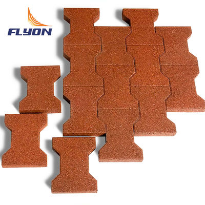 अच्छा मूल्य खेल का मैदान रबर मंजिल चटाई आसान स्थापना और टिकाऊ कुत्ते की हड्डी पैव्हर के साथ ऑनलाइन