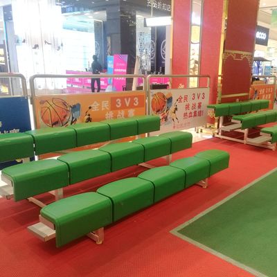 अच्छा मूल्य खेल के मैदान व्यायामशाला एथलेटिक फील्ड के लिए 3 पंक्तियाँ आउटडोर धातु ब्लीचर्स ऑनलाइन