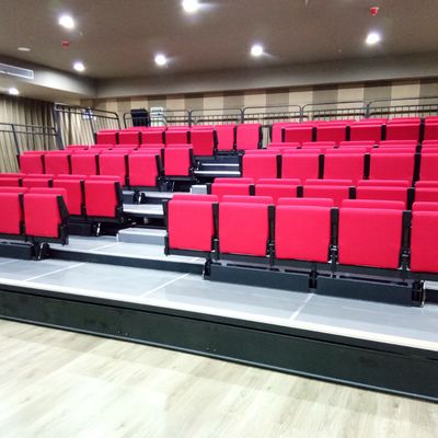 ऑडिटोरियम स्थल के लिए VIP आरामदायक रिट्रेक्टेबल इंडोर ब्लीचर्स