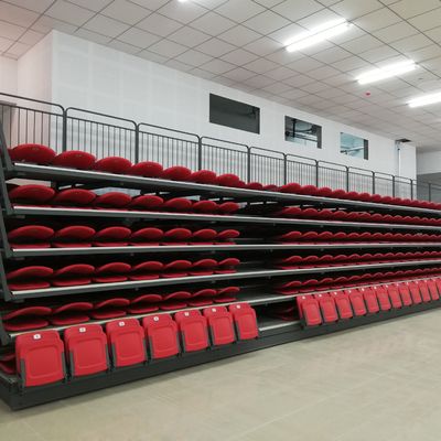 अच्छा मूल्य स्कूलों के व्यायामशाला के लिए एचडीपीई सामग्री वापस लेने योग्य ब्लीचर बैठने की ऑनलाइन