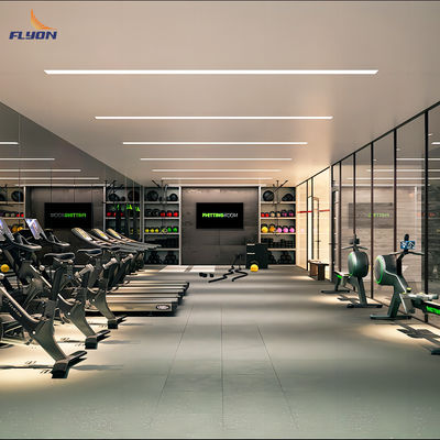 जिम खेल के मैदानों के लिए एंटी स्लिप रबर फर्श मैट 15-45 सेमी मोटी