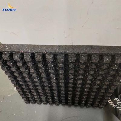 61x61x6 सेमी पुनर्नवीनीकरण रबर जिम मैट 2 साल की वारंटी के साथ