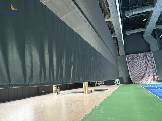 इनडोर आउटडोर खेल क्षेत्र के लिए उच्च शक्ति कपड़े विभाजन पर्दा