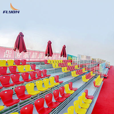 अच्छा मूल्य EN 12727 Compliant Aluminum Bleachers with BS 5852 Fire Resistance and 5 Years Warranty for Outdoor Stadium Seating ऑनलाइन